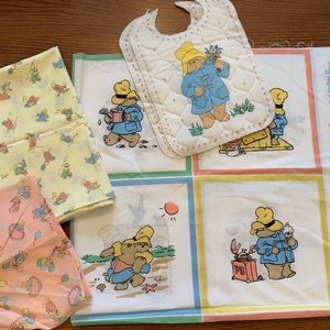 PADDINGTON BEAR pastel material & craft bibs